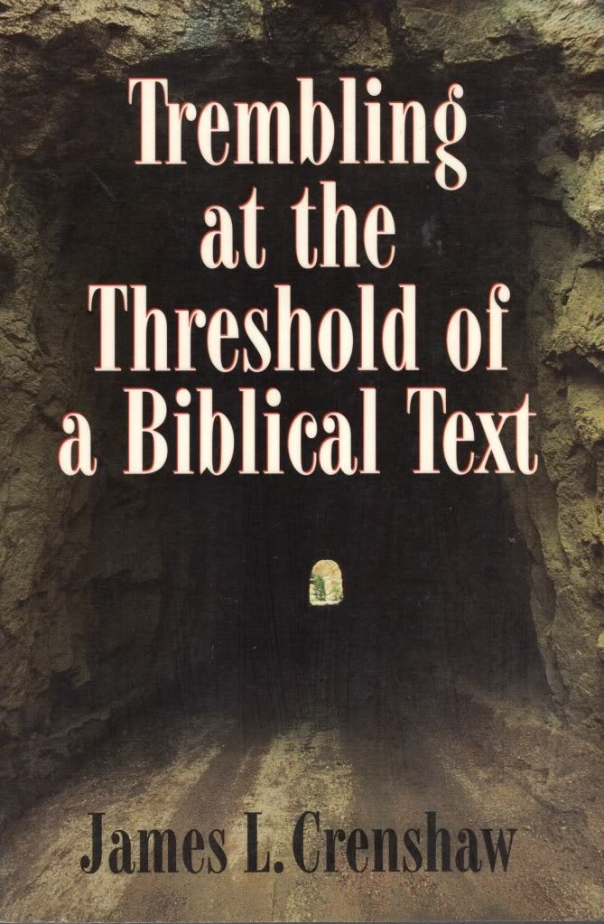 Trembling at the Threshold of a Biblical Text,Used