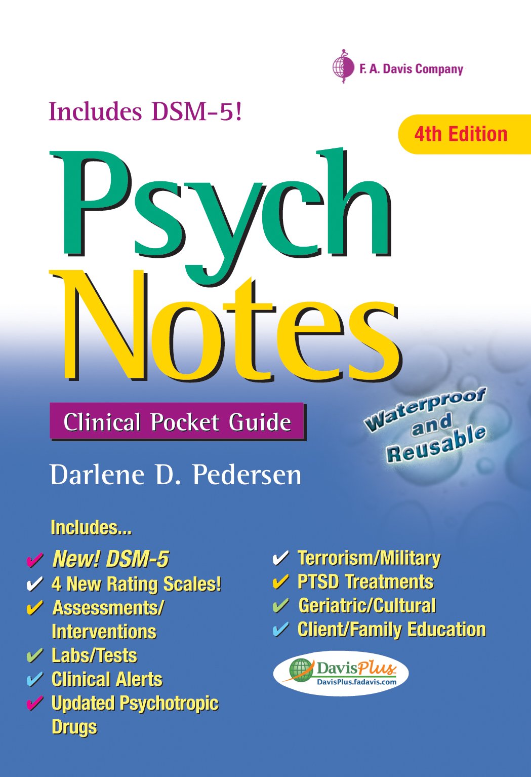 PsychNotes: Clinical Pocket Guide, 4th Edition (Davis's Notes),Used