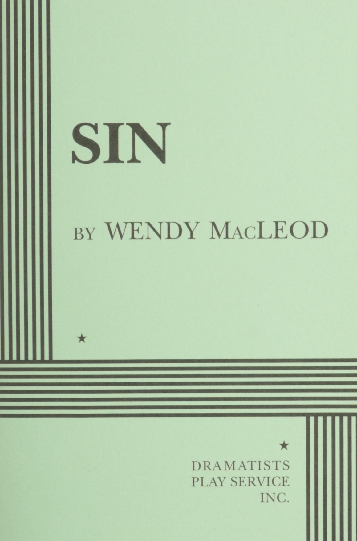Sin  Acting Edition (Acting Edition for Theater Productions),Used