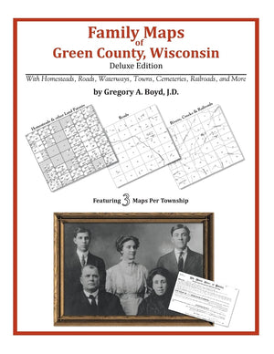 Family Maps of Green County, Wisconsin,Used