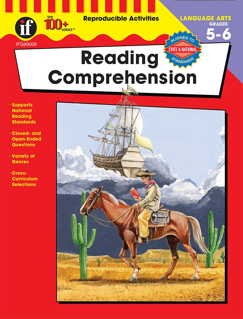 Carson Dellosa  Reading Comprehension Workbook  5th6th Grade, 128pgs (The 100+ Series),New