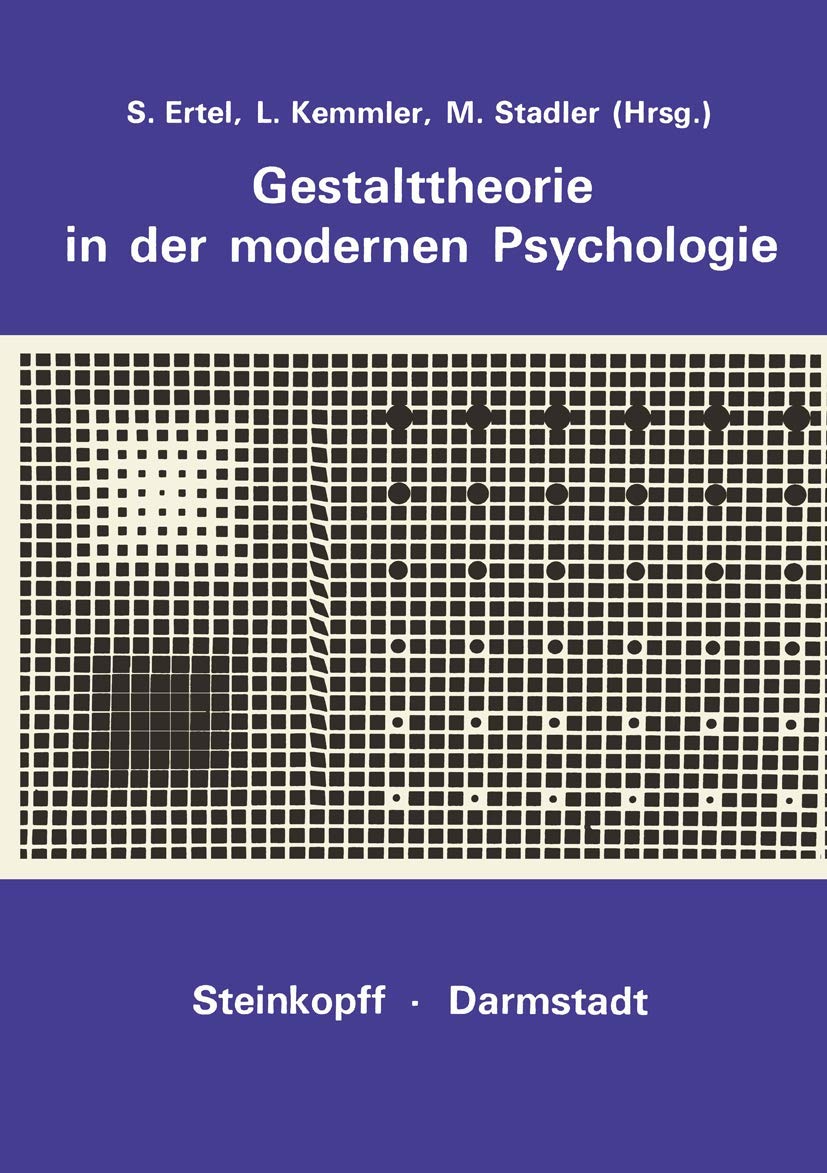 Gestalttheorie in der Modernen Psychologie: Wolfgang Metzger zum 75. Geburtstag (German Edition),Used