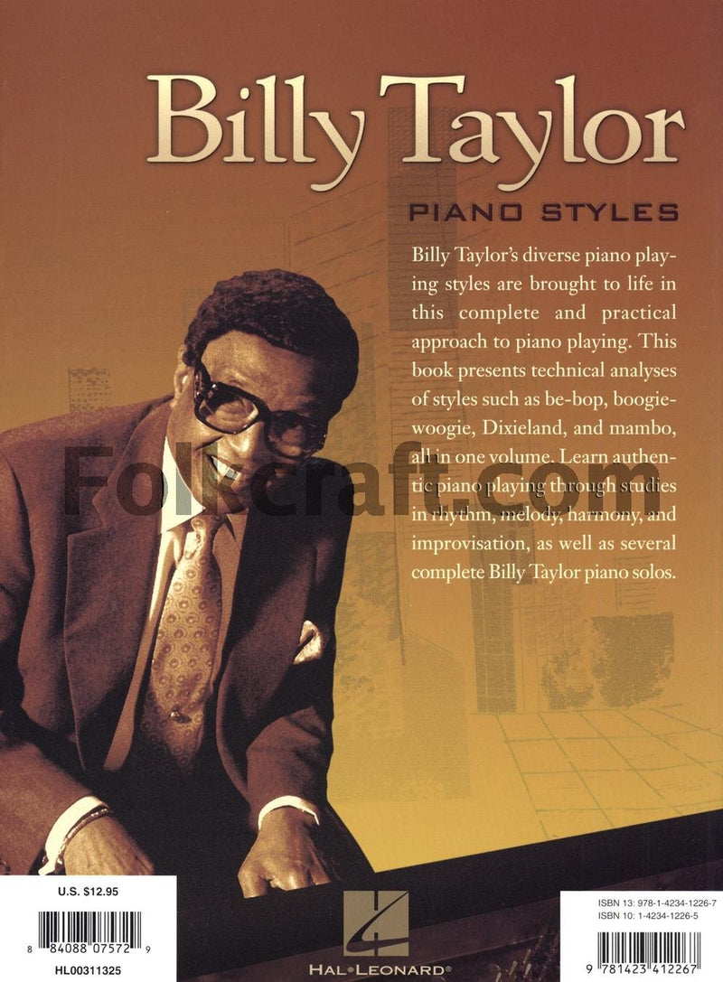 Billy Taylor Piano Styles: A Practical Approach to Playing Piano in Various Styles,New