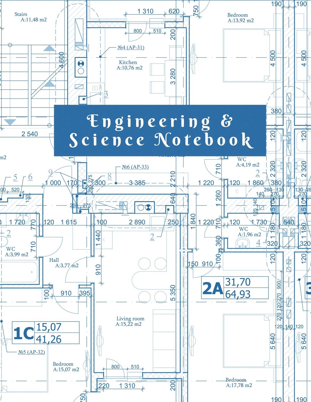 Engineering & Science Notebook: Graph Paper Quad Ruled Math Graphing Composition Book For Students, Architects and Landscape Dra,Used