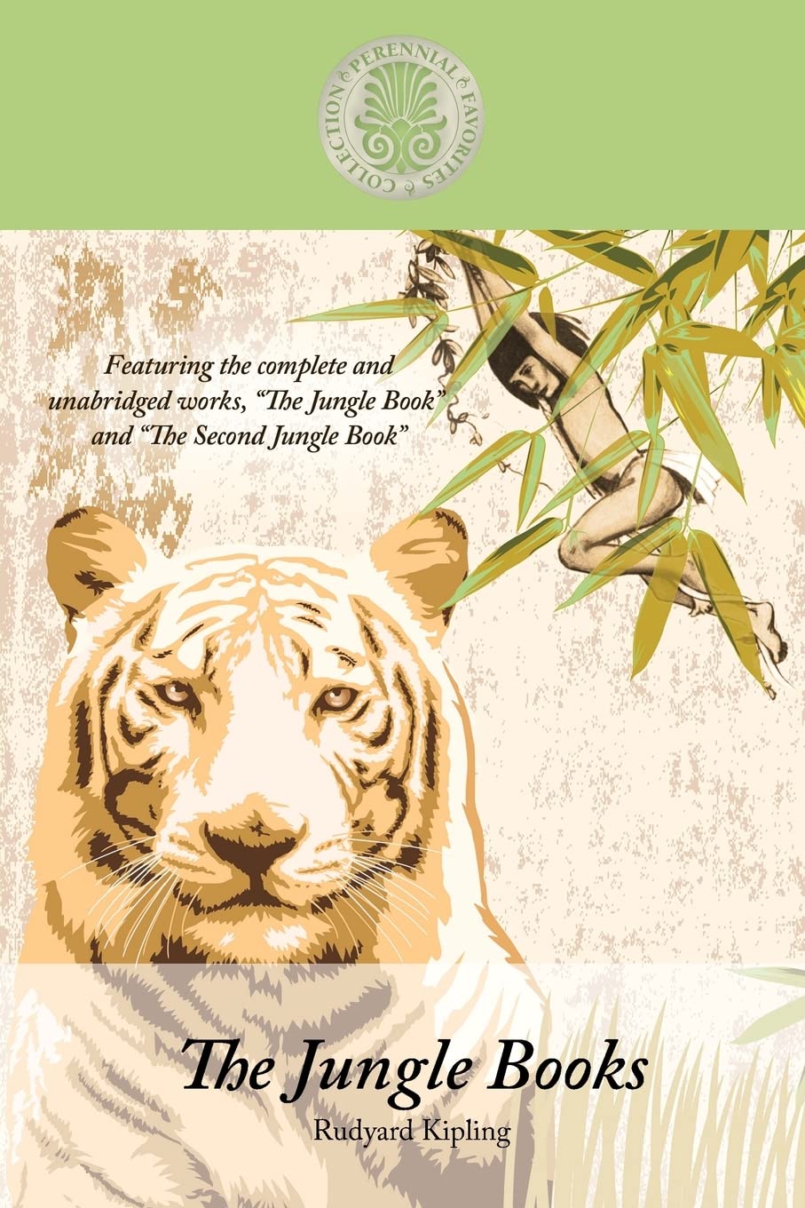 The Jungle Books: Featuring the complete works The Jungle Book and The Second Junge Book (Kennebec Large Print Perennial Favorit,Used