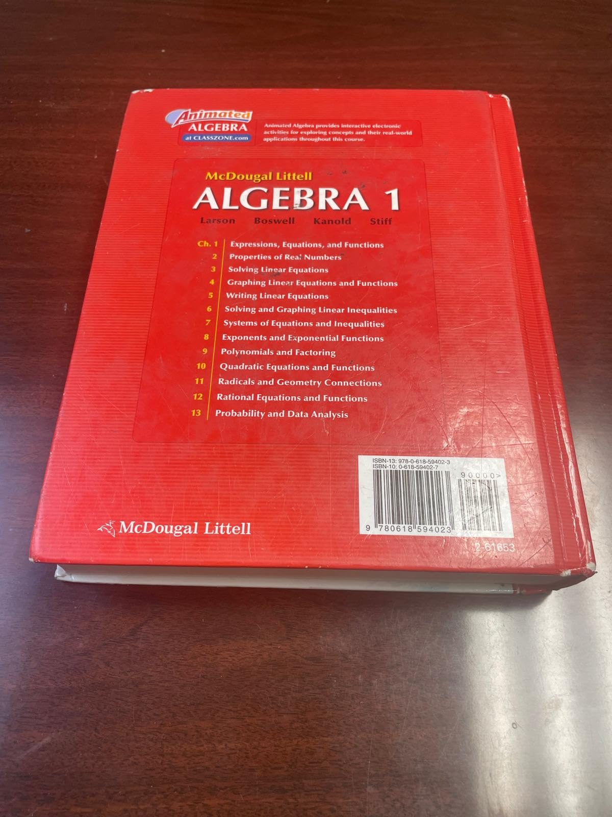 McDougal Littell Algebra 1 (McDougal Littell Mathematics),Used