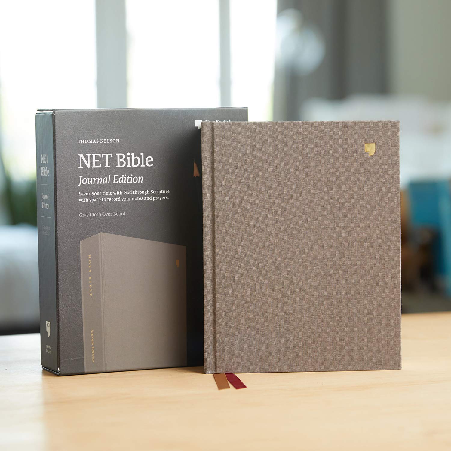 NET Bible, Journal Edition, Cloth over Board, Gray, Comfort Print: Holy Bible,Used