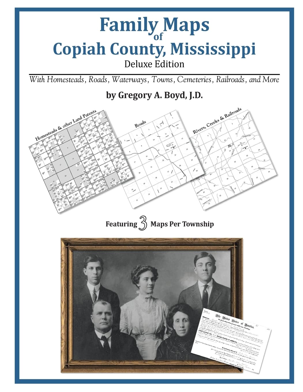 Family Maps of Copiah County, Mississippi,Used