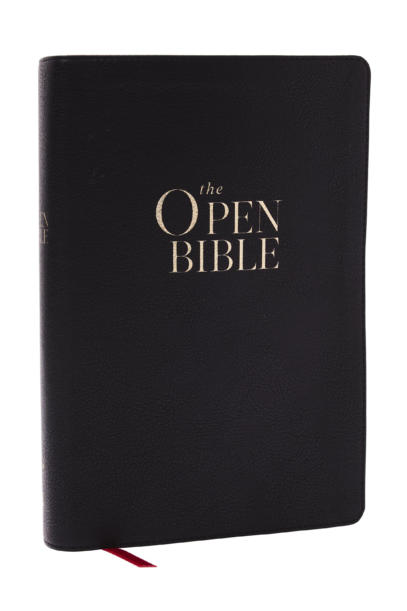The Open Bible: Read And Discover The Bible For Yourself (Kjv, Black Leathersoft, Red Letter, Comfort Print)