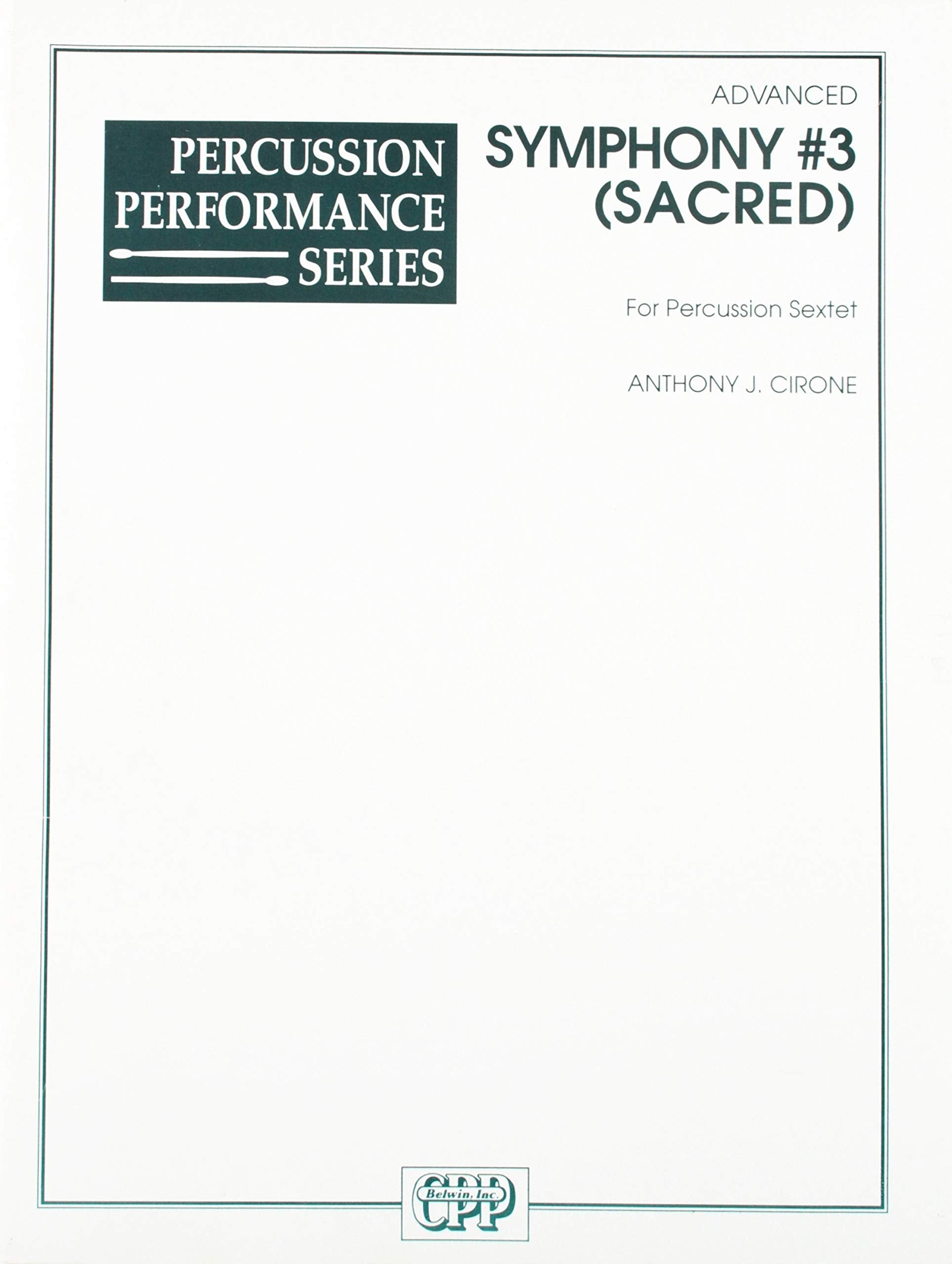 Symphony No. 3 (Sacred) for Percussion Sextet (Percussion Ensemble Series),Used