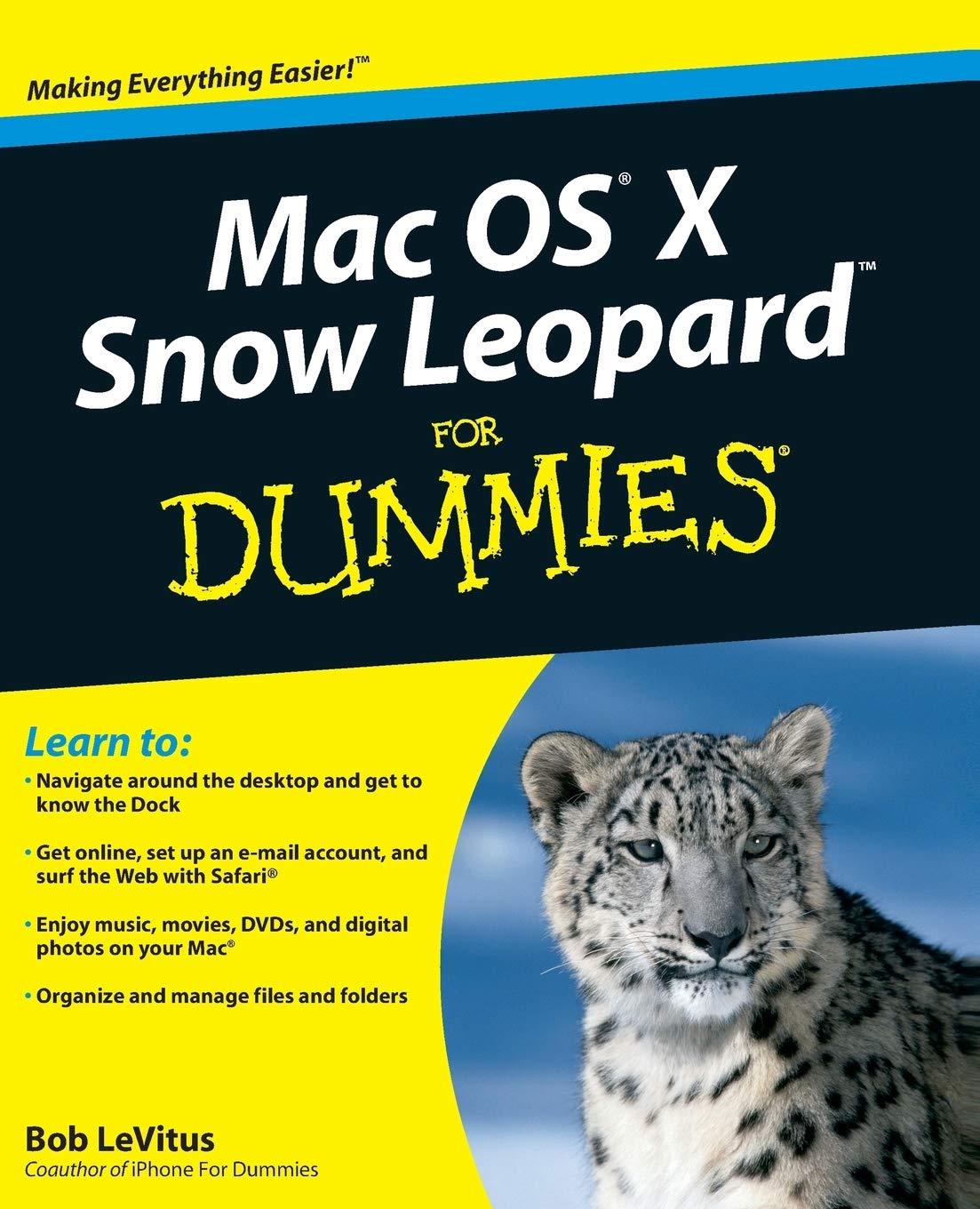 Mac OS X Snow Leopard For Dummies,Used