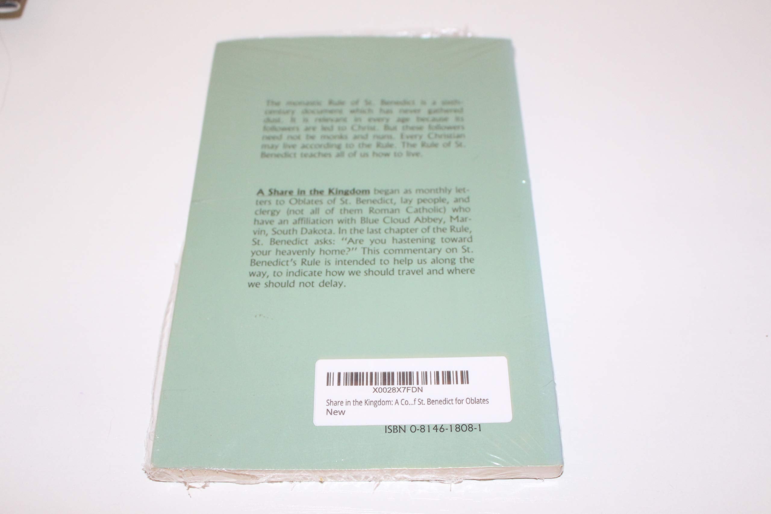 Share in the Kingdom: A Commentary on the Rule of St. Benedict for Oblates,Used