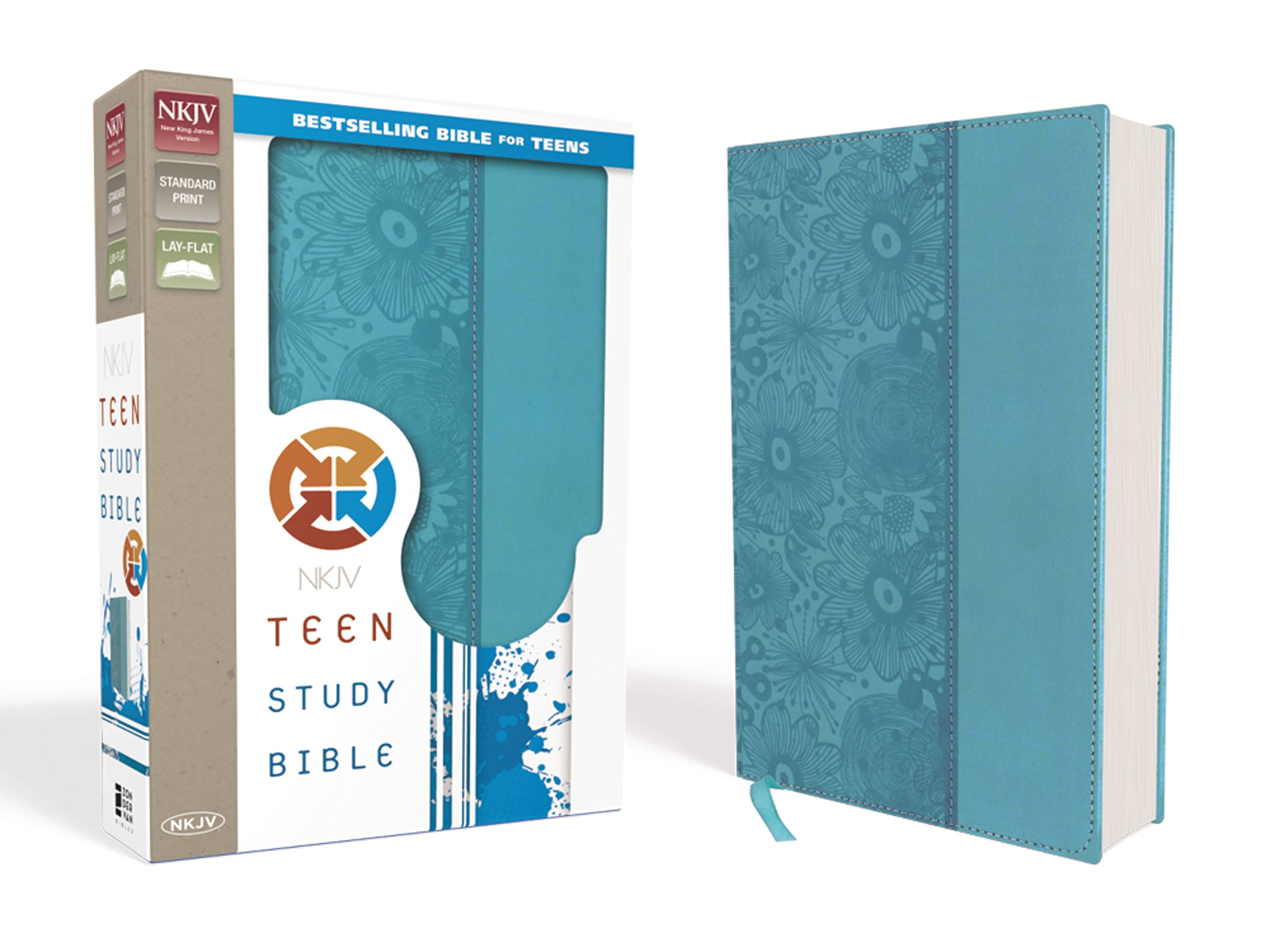 Nkjv, Teen Study Bible, Leathersoft, Blue