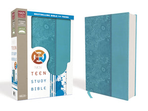 Nkjv, Teen Study Bible, Leathersoft, Blue