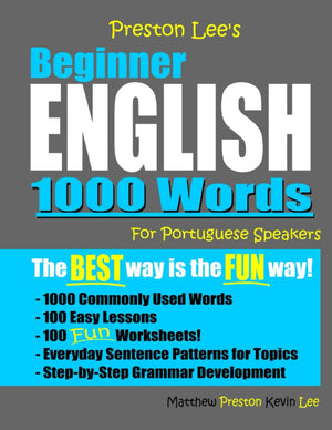 Preston Lee's Beginner English 1000 Words For Portuguese Speakers (Preston Lee's English For Portuguese Speakers),Used