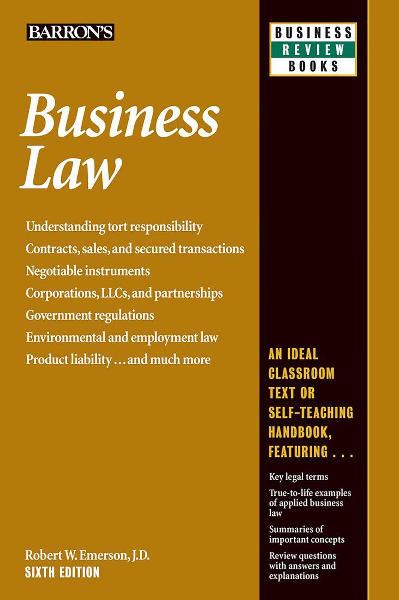 Business Law (Barron'S Business Review)