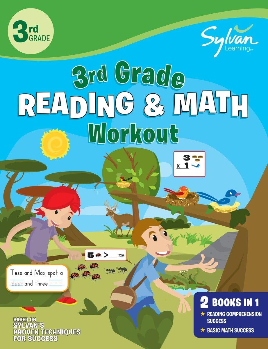 3rd Grade Reading & Math Workout: Activities, Exercises, and Tips to Help Catch Up, Keep Up, and Get Ahead (Sylvan Beginner Work,Used