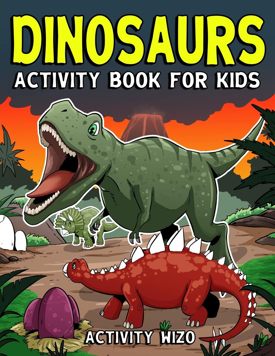 Dinosaurs Activity Book For Kids: Coloring, Dot to Dot, Mazes, and More for Ages 48 (Fun Activities for Kids),Used