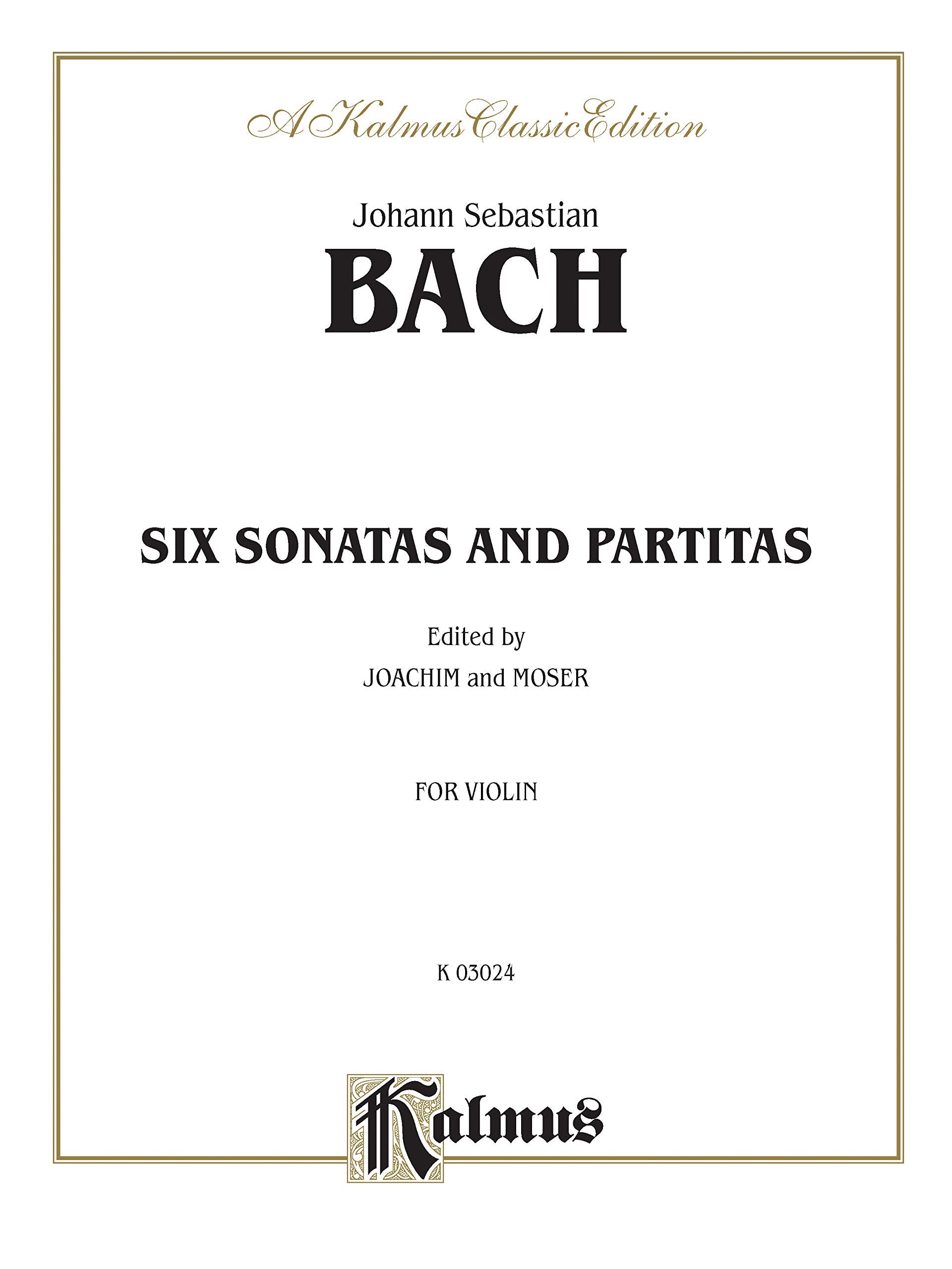 Six Sonatas and Partitas (Kalmus Edition),Used