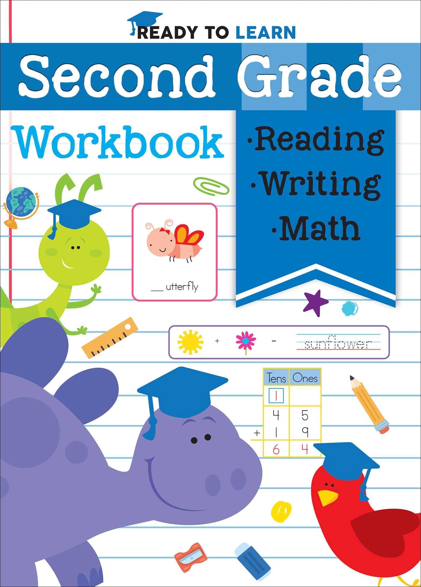Ready to Learn: Second Grade Workbook: Phonics, Sight Words, Multiplication, Division, Money, and More!,Used