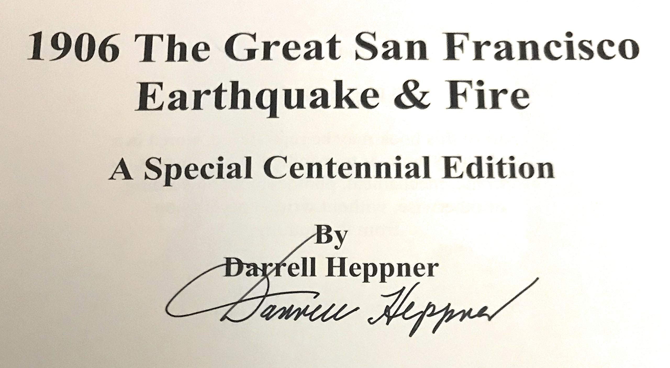1906 The Great San Francisco Earthquake and Fire,Used