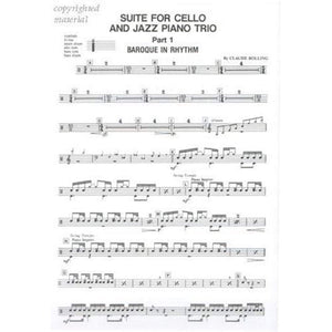Suite for Cello and Jazz Piano Trio: Set of Parts,New