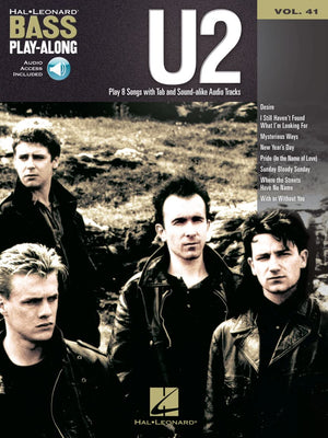 U2  Bass Playalong Volume 41 Book/Online Audio (Bass Playalong, 41),Used