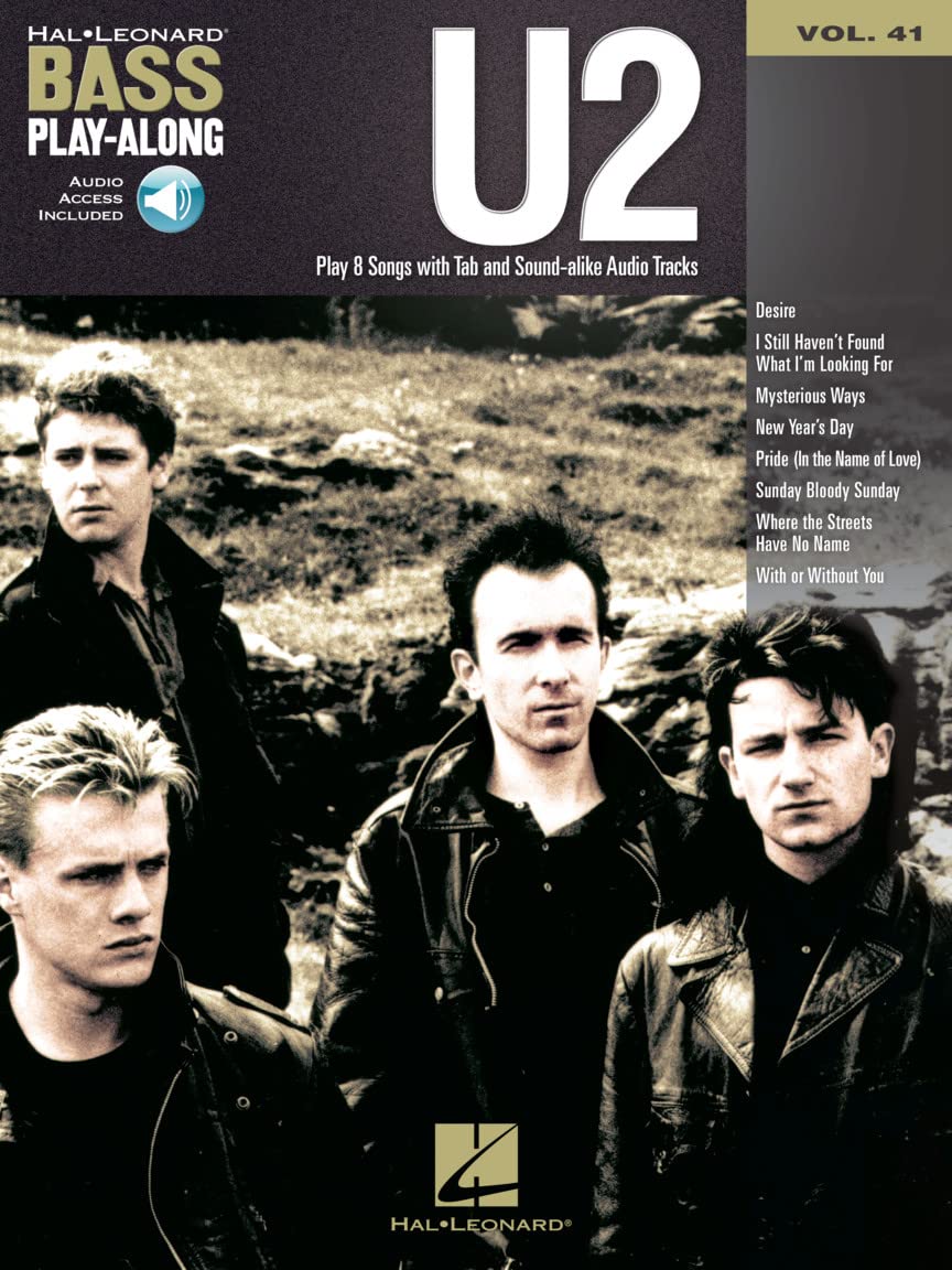 U2  Bass Playalong Volume 41 Book/Online Audio (Bass Playalong, 41),Used