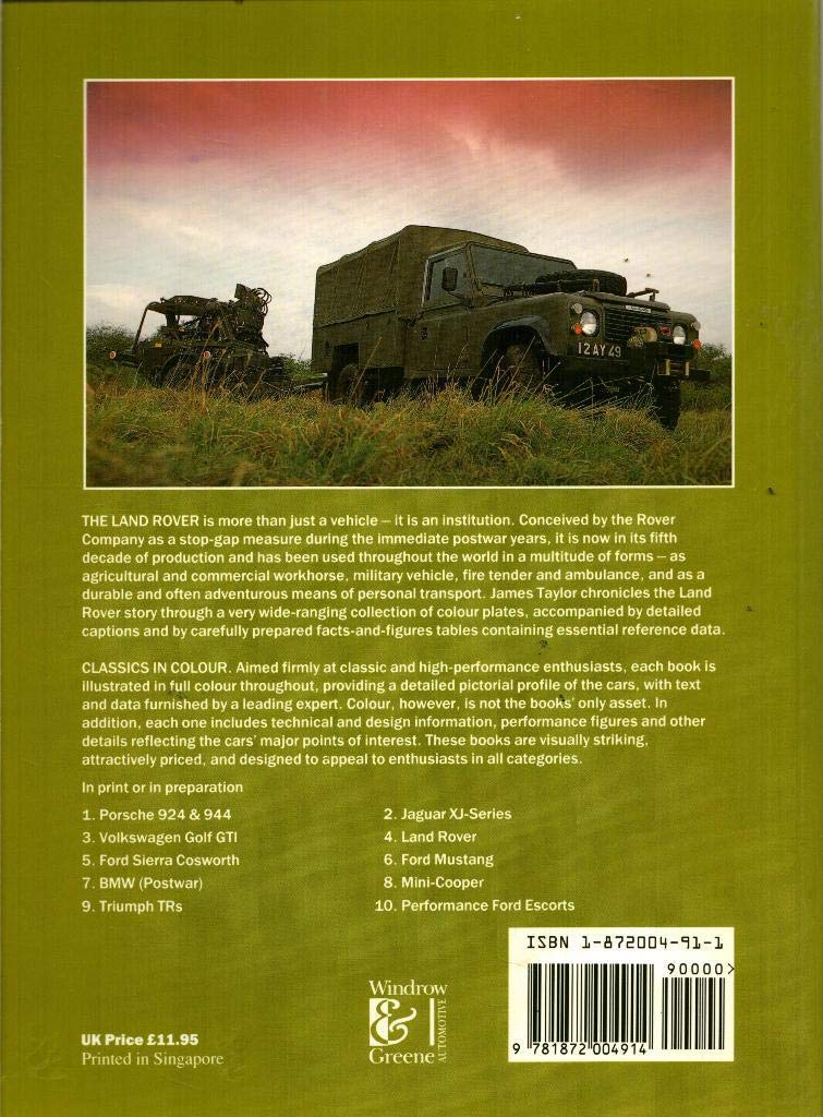 Classics in Colour: Land Rover,Used