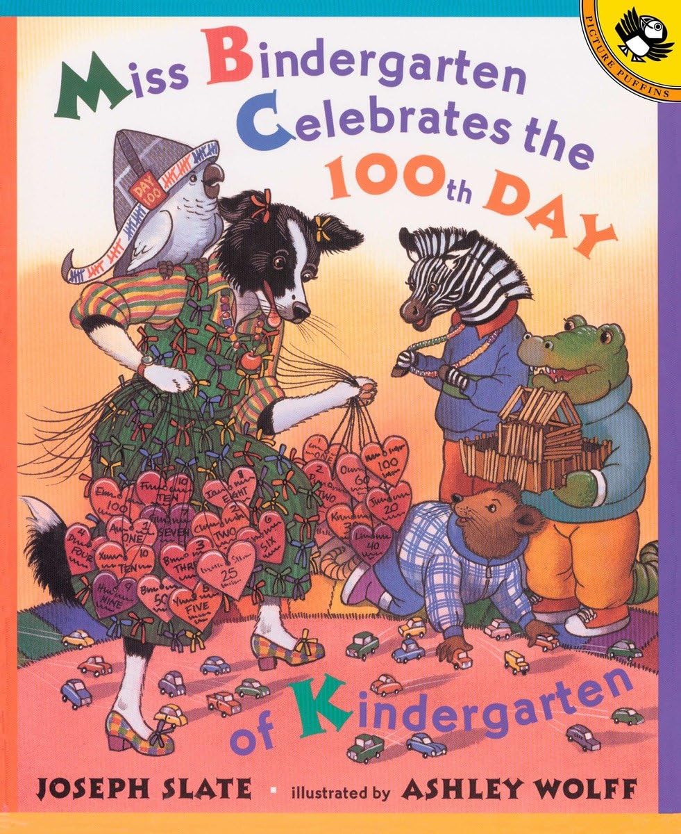 Miss Bindergarten Celebrates the 100th Day of Kindergarten (Picture Puffins),Used