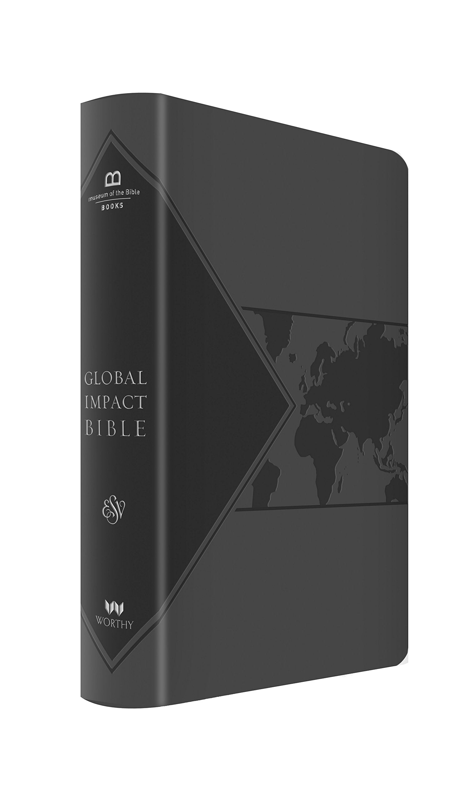 Global Impact Bible, Esv (Charcoal Leatherluxe): See The Bible In A Whole New Light