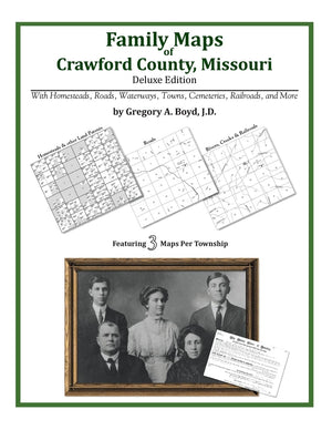 Family Maps of Crawford County, Missouri,Used