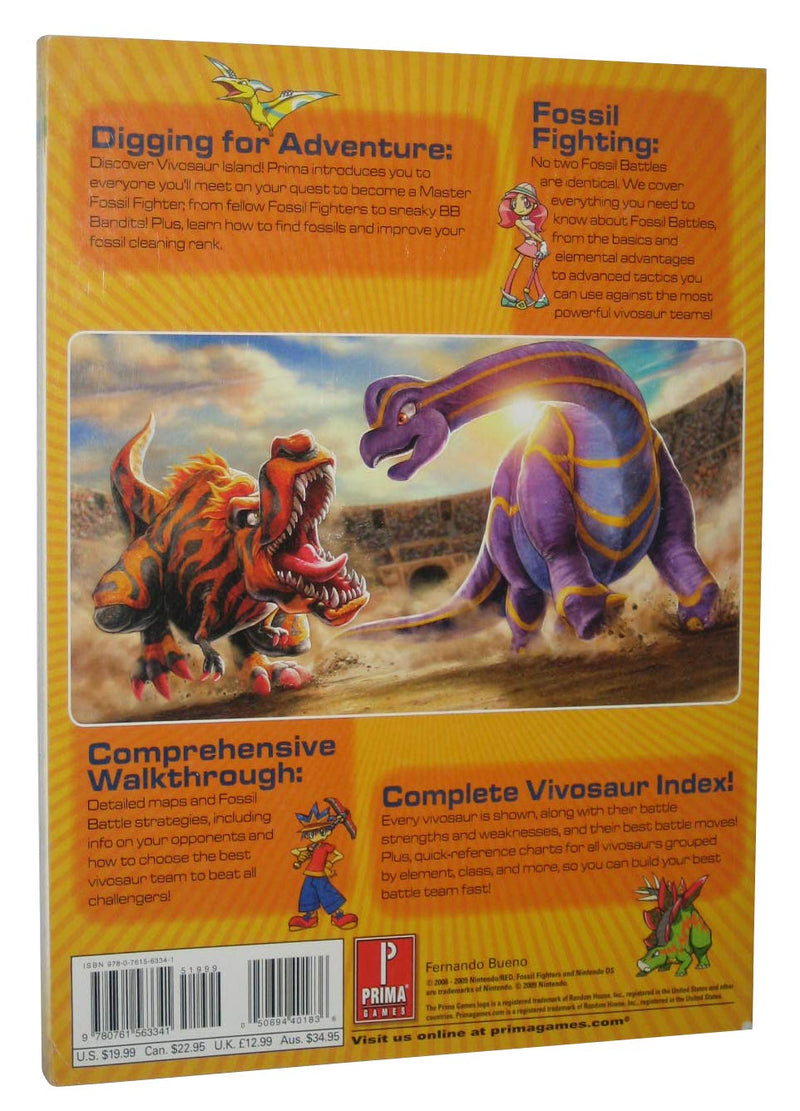 Fossil Fighters: Prima Official Game Guide,Used