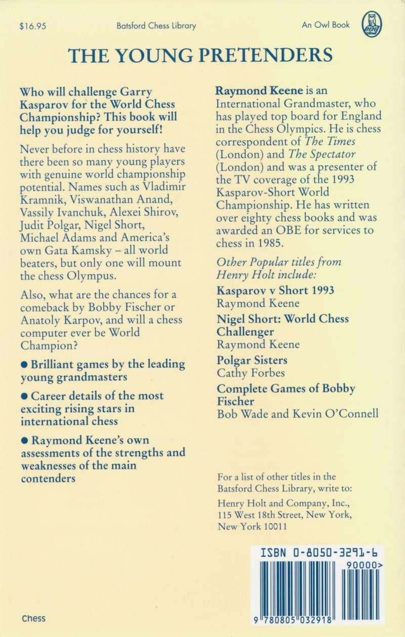 Young Pretenders: Who Will Be the Next World Chess Champion? (Batsford Chess Library),Used