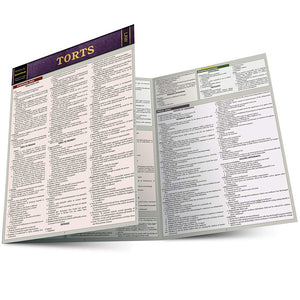 Torts Quickstudy Laminated Reference Guide (Quickstudy Law)