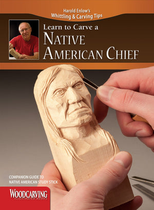 Native American Study Stick Kit (Learn to Carve Faces with Harold Enlow),New