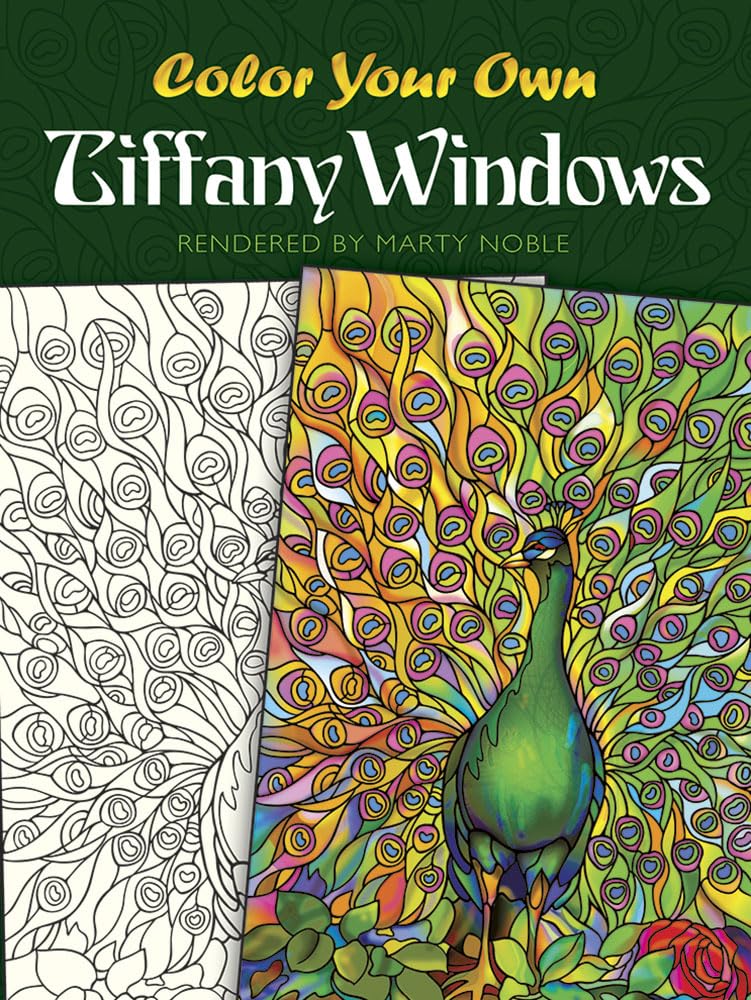 Color Your Own Tiffany Windows,New