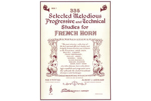 335 Selected Melodious Progressive Technical Studies for French Horn, Book 1,New