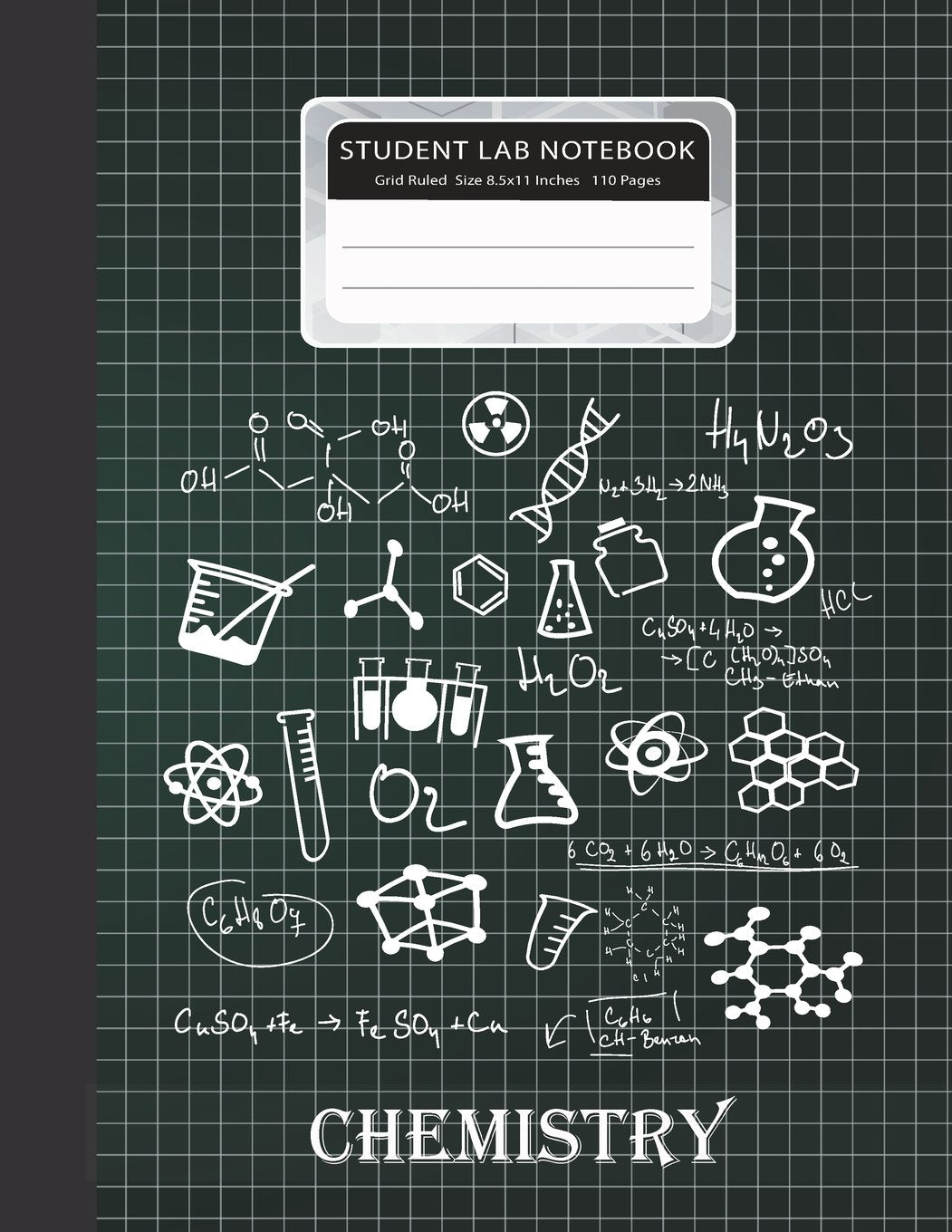 Student Lab Notebook: Chemistry Laboratory Grid Ruled 1/4 inch per square Paper Graph Composition Books Specialist Scientific fo,Used