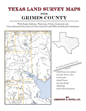 Texas Land Survey Maps for Grimes County,Used