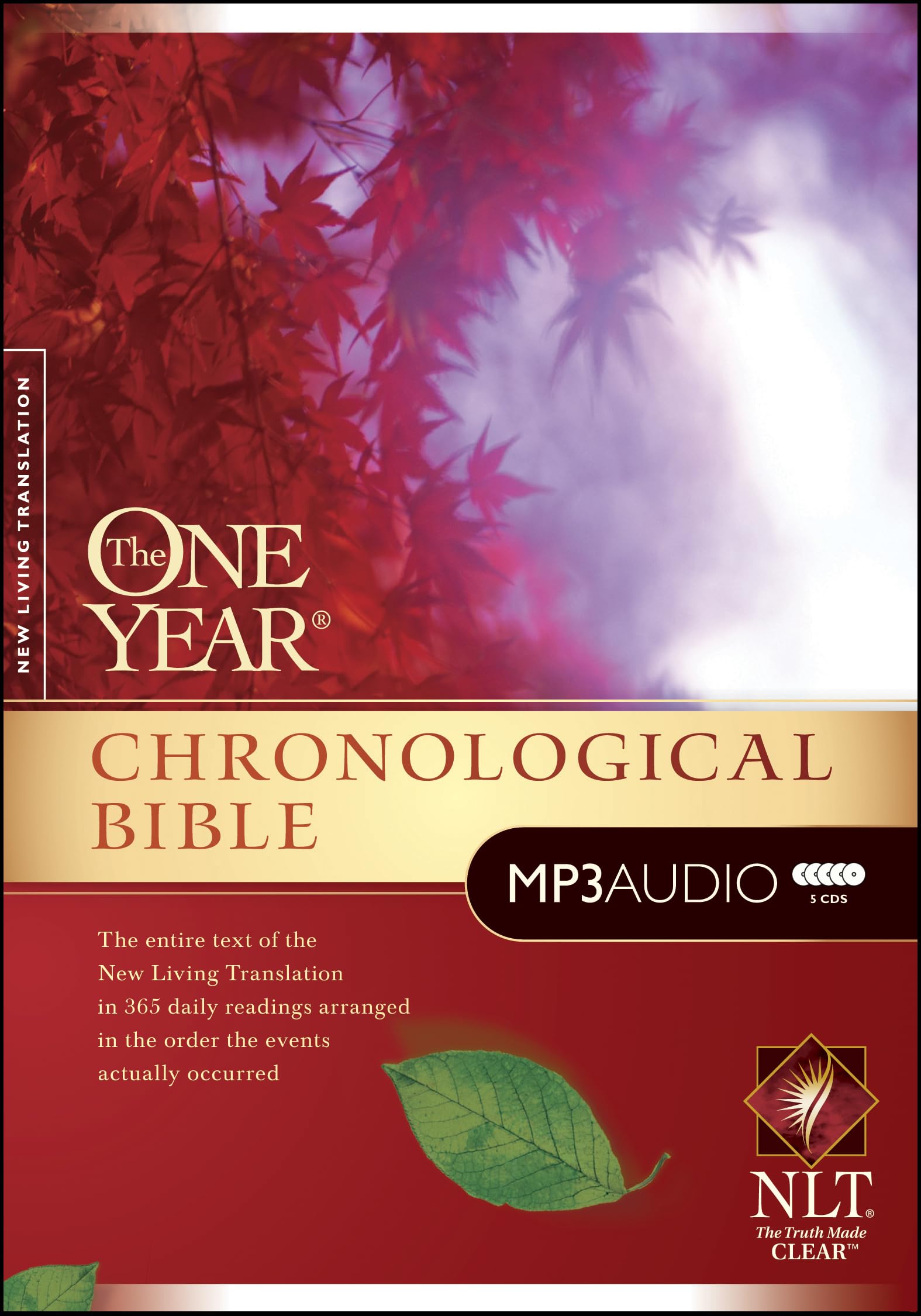 The One Year Chronological Bible NLT, MP3 (Audio Disc),Used