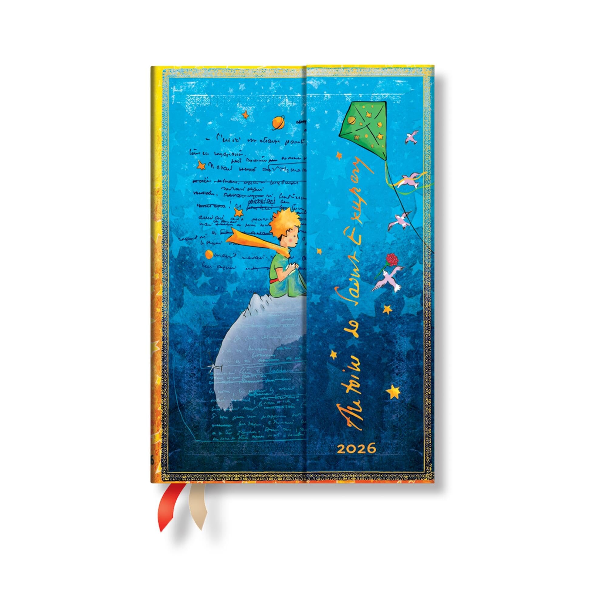 Paperblanks | 2026 SaintExupry, The Little Prince | Embellished Manuscripts Collection | 12Month Planner | Mini | DayAtATim