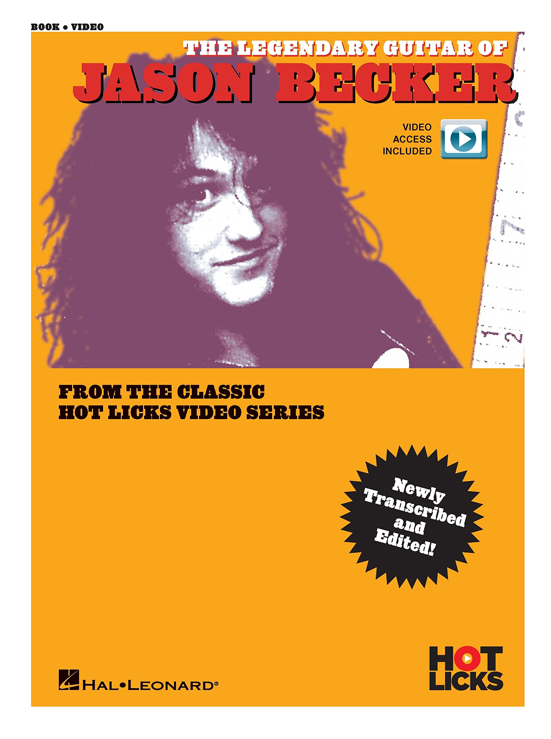 The Legendary Guitar of Jason Becker From the Classic Hot Licks Video Series (Book/Online Media),Used