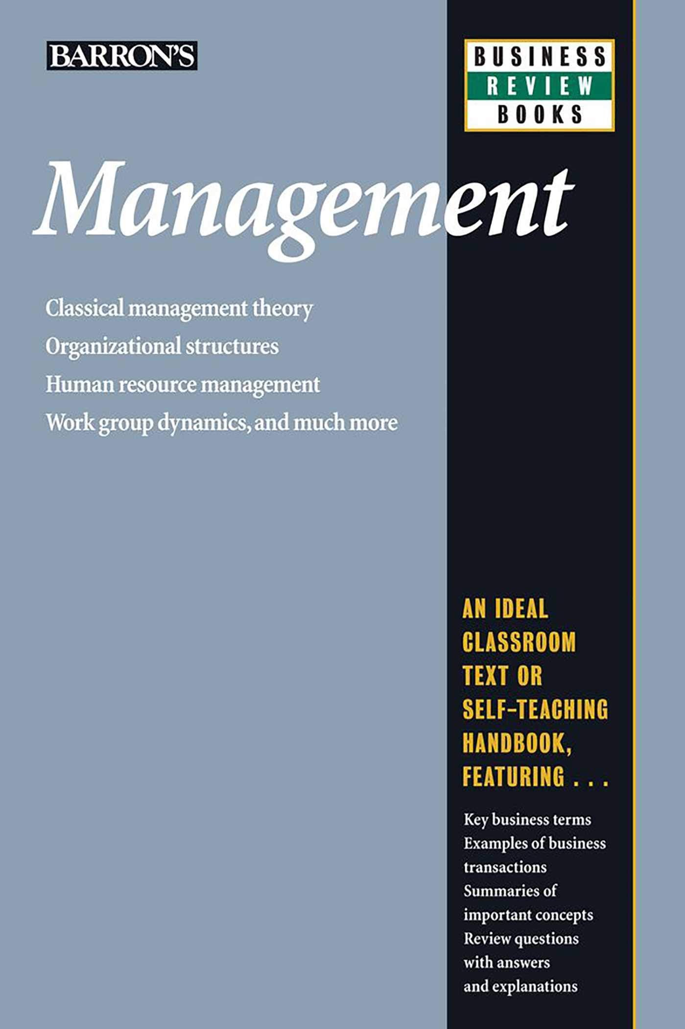 Management (Barron'S Business Review)