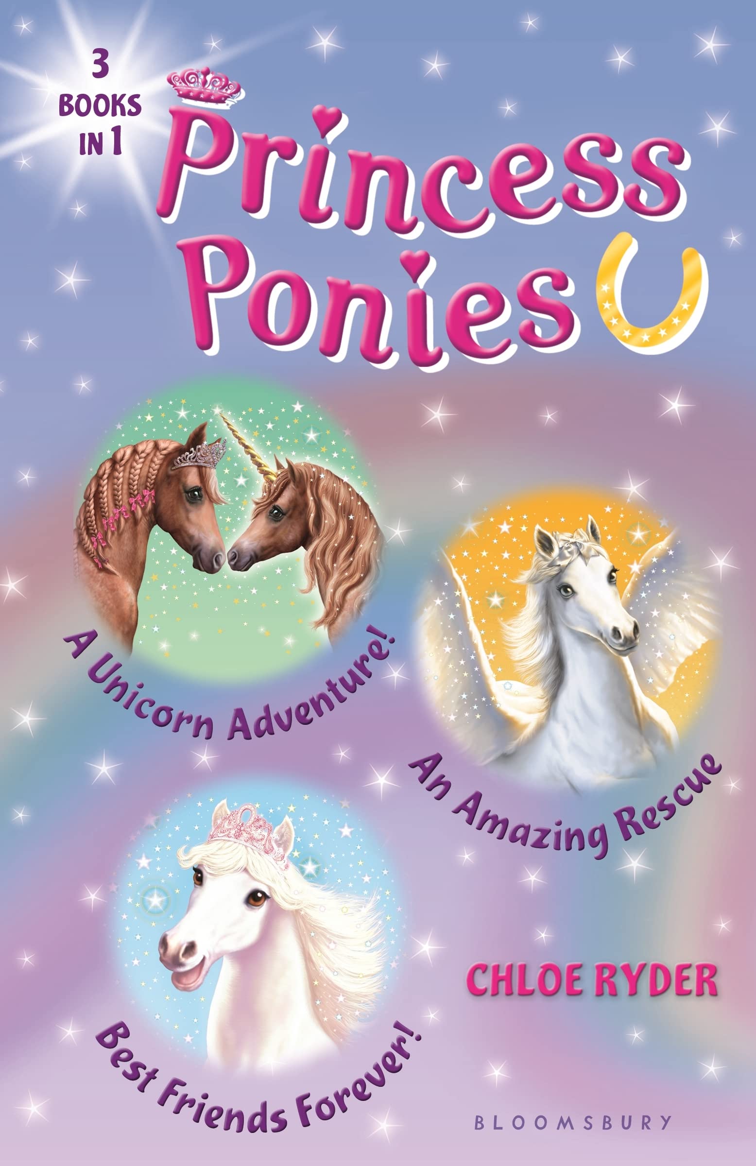 Princess Ponies Bindup Books 46: A Unicorn Adventure!, An Amazing Rescue, And Best Friends Forever!