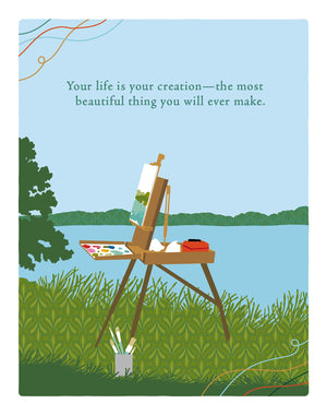 Positively Green Greeting Cards: Birthday  Your Life Is Your Creation (Pack Of 6)