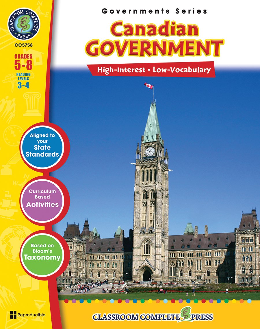 Canadian Government Gr. 58 (North American Governments)  Classroom Complete Press,Used