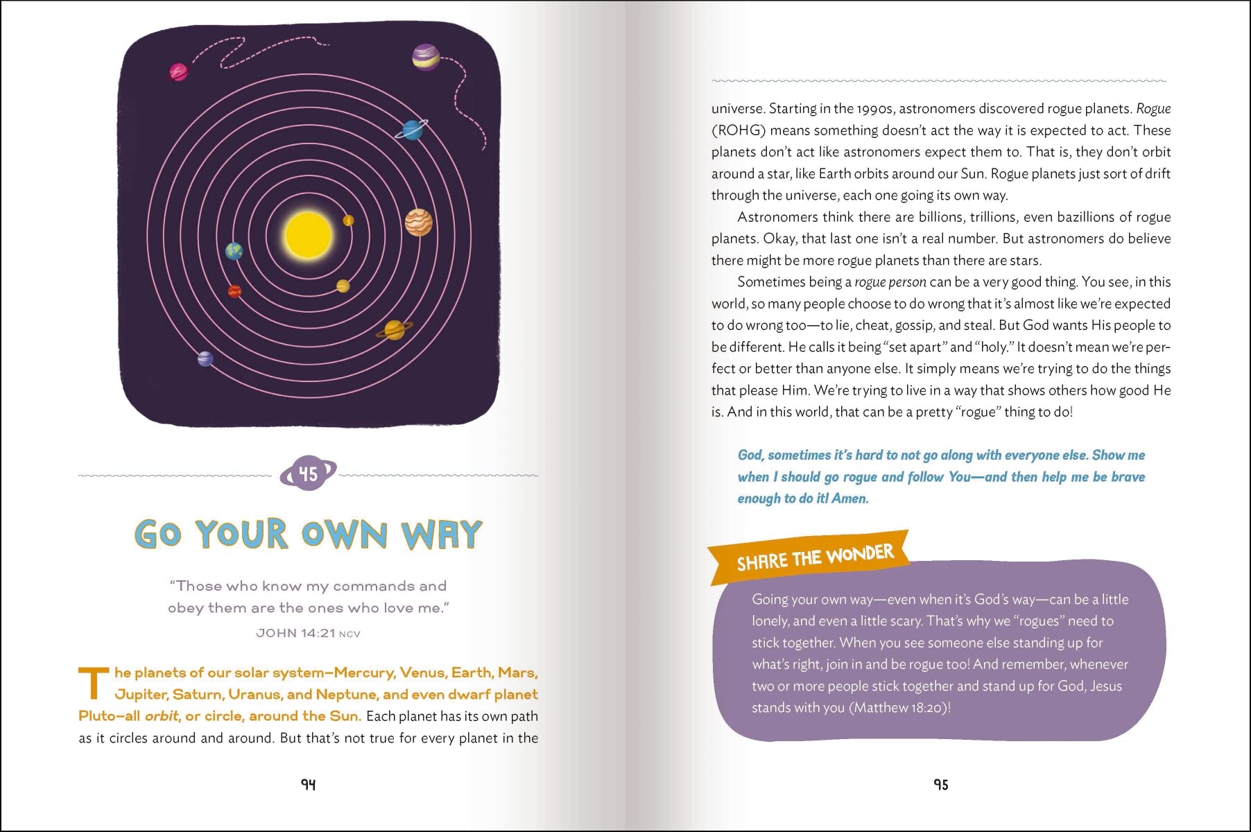 The Wonder of Creation: 100 More Devotions About God and Science (Indescribable Kids),Used