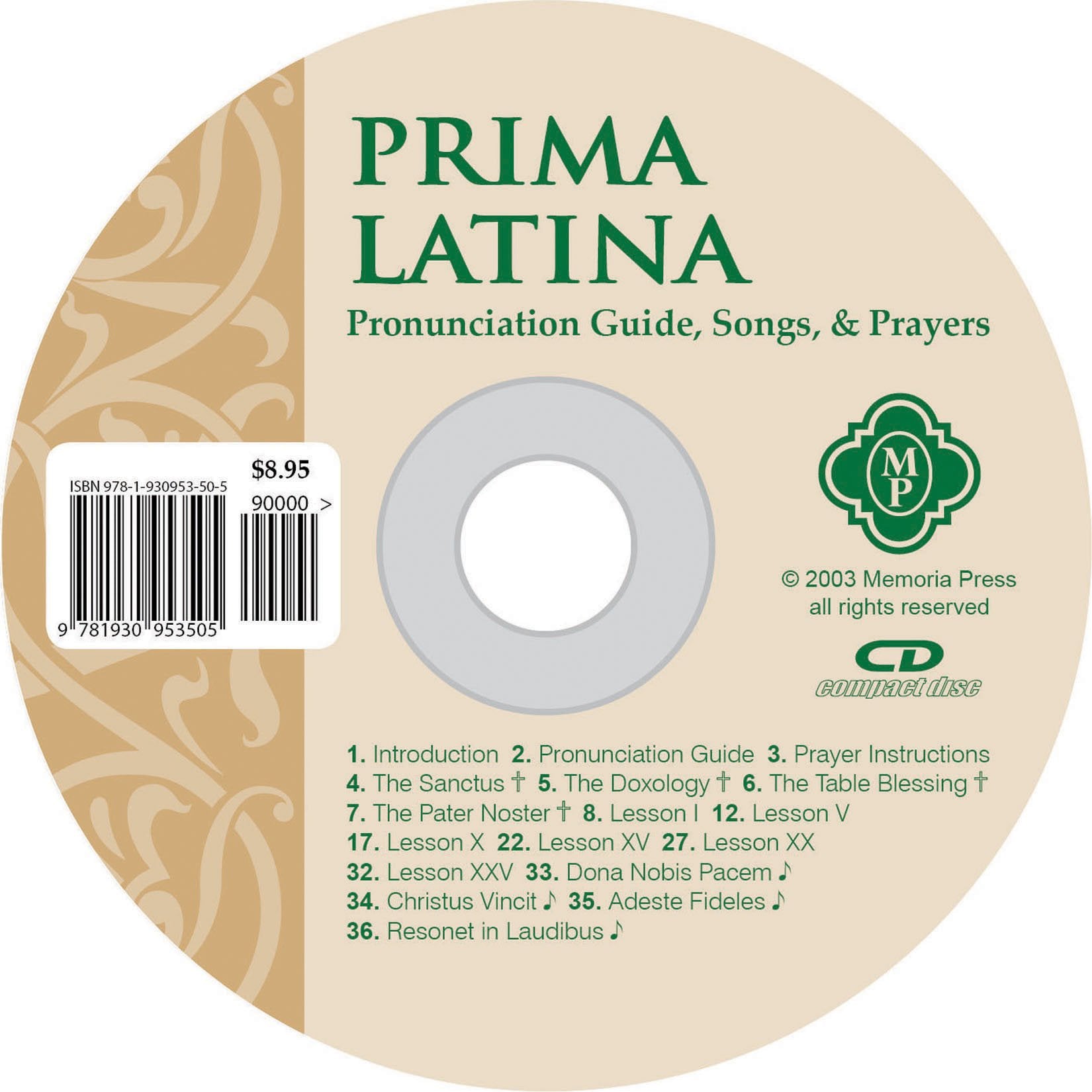 Prima Latina, Pronunciation Cd,New