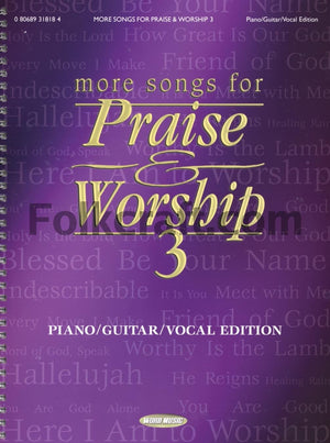 More Songs for Praise & Worship 3 Piano, Vocal and Guitar Chords,Used